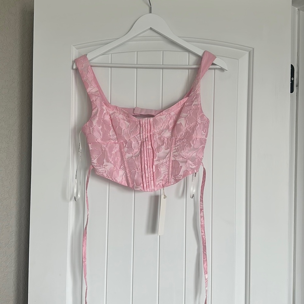 NEW! Lover + Friends pink corset